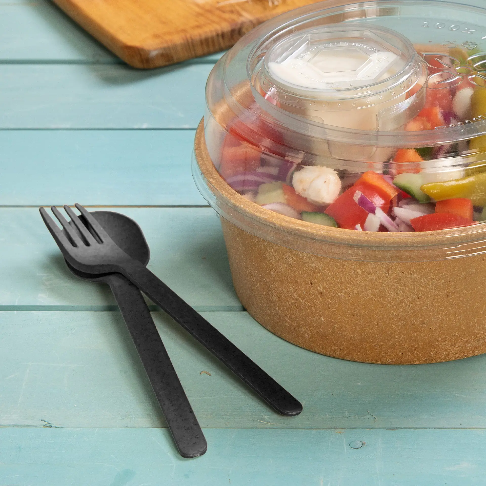 Reusable Forks “merways Cutlery” 18 cm, pepper / grey