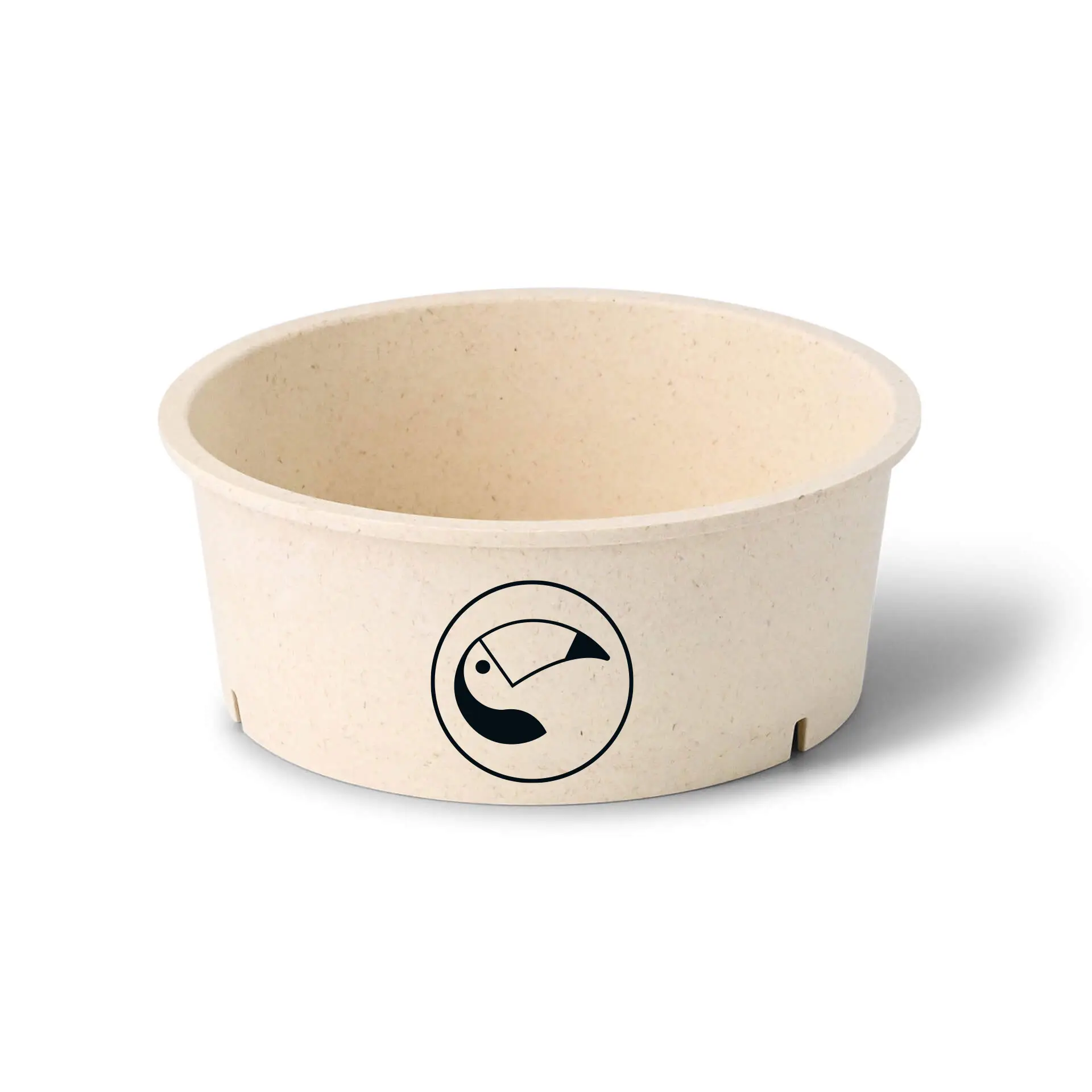 Reusable bowl printed, 650 ml, cream-white Reusable bowl printed, 650 ml, cream-white