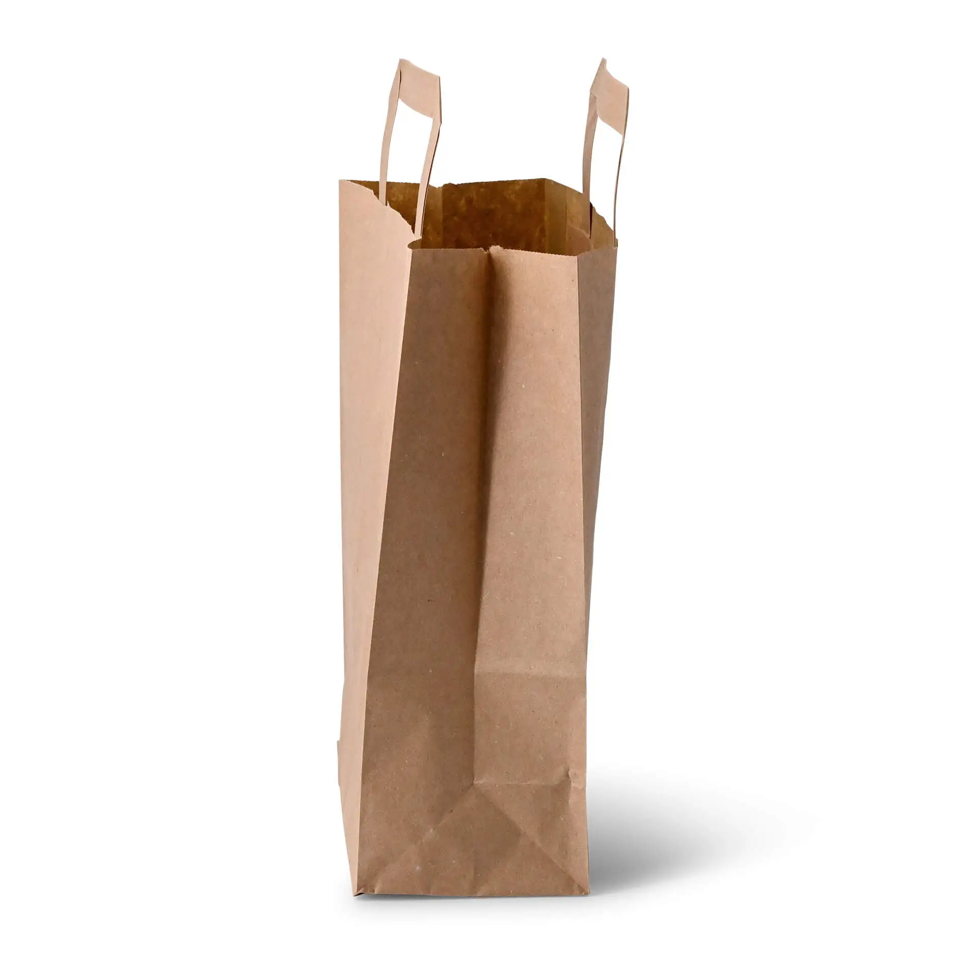 Recycling paper-carrier bags M, 22 x 10 x 28 cm, kraft