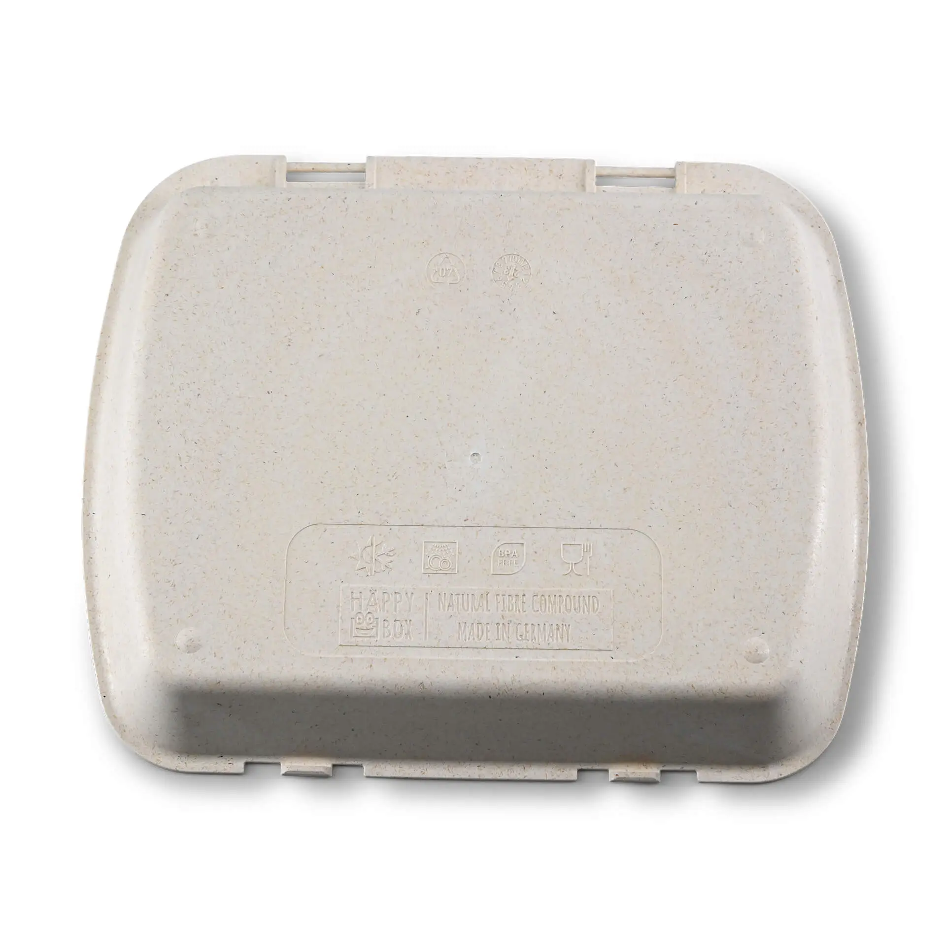 | 2 FOR 1 | Reusable menu-containers merways-Box 24,5 x 20 x 4,5 cm, HP4, cashew / creamy white