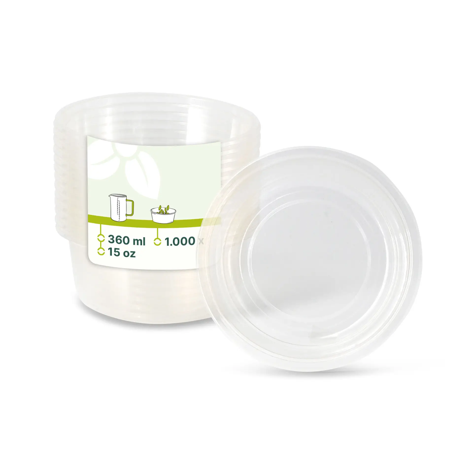 Deli container PLA 360 ml, Ø 121 mm, round Deli container PLA 360 ml, Ø 121 mm, round