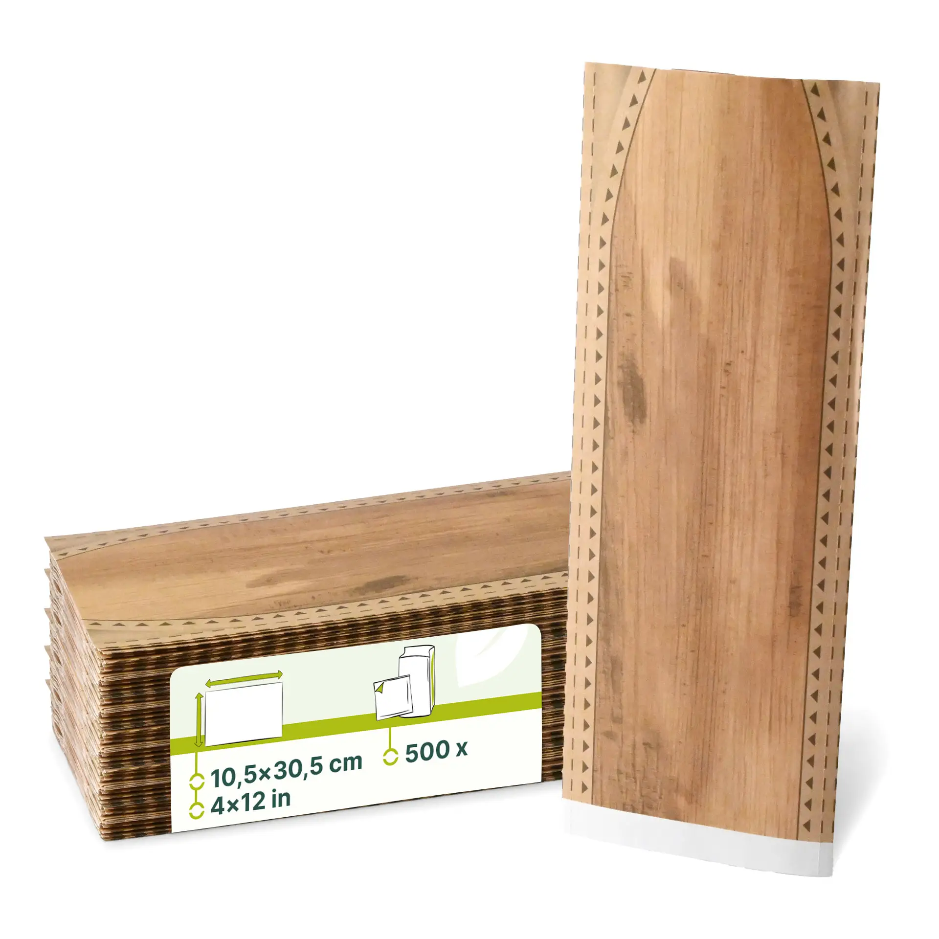 Wrap Bag, kraft, S 10.5 x 30.5 cm, prefolded Wrap Bag, kraft, S 10.5 x 30.5 cm, prefolded