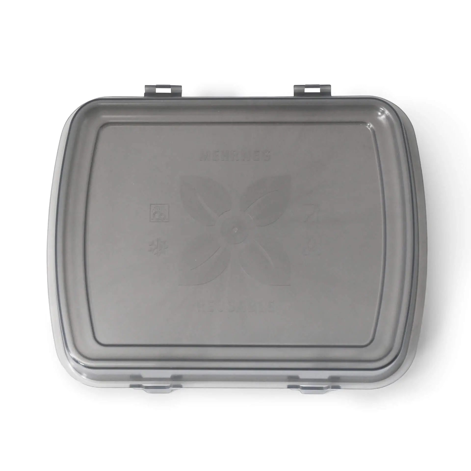 Reusable lids "merways Box" 24.5 x 20 x 4.5 cm, PP, grey dfc008121-mehrwegdeckel-merways-box-245-x-20-x-45-cm-pp-grau-1