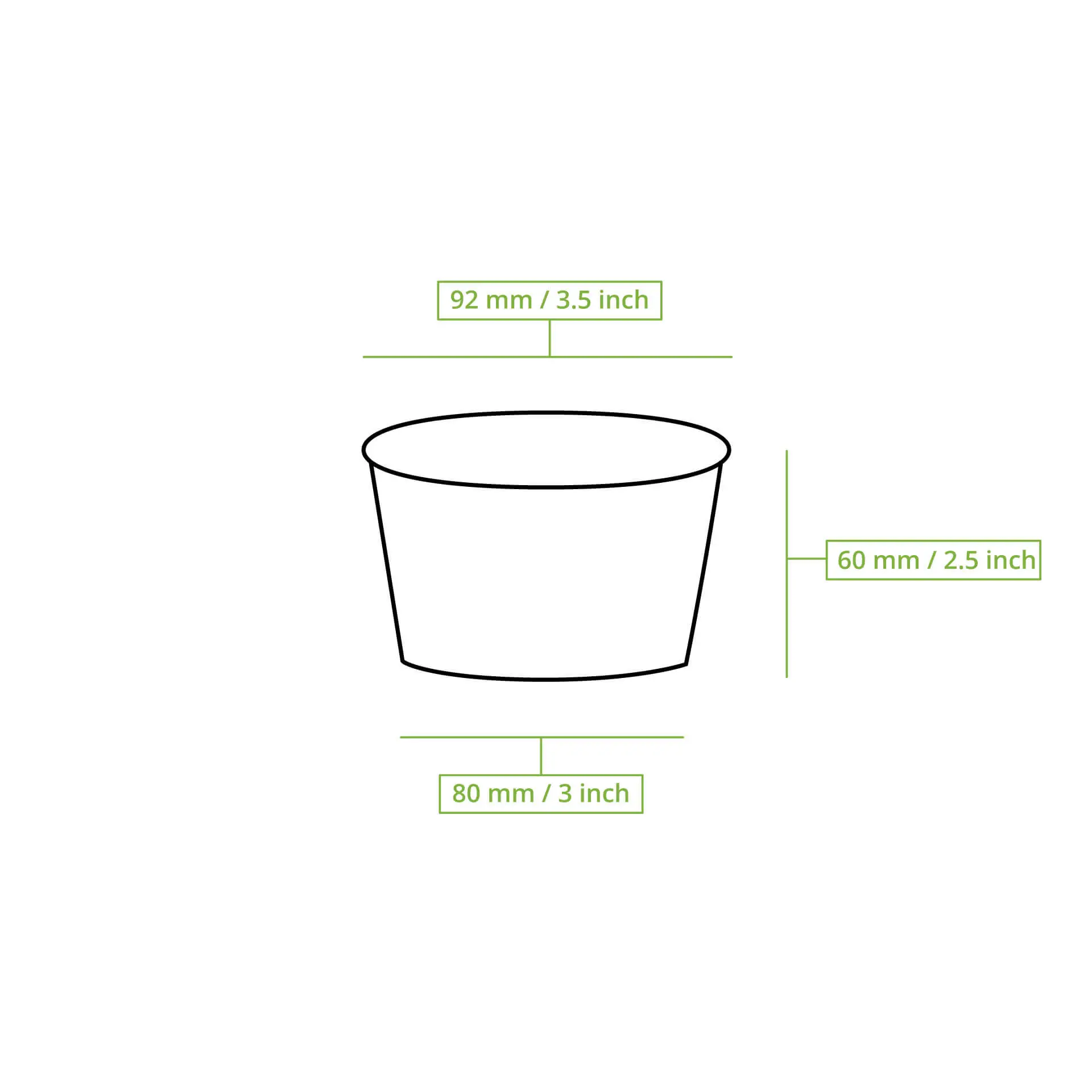 8 oz, max. 9.5 oz Paper cups ice cream M (coated), Ø 92 mm, white 8 oz, max. 9.5 oz Paper cups ice cream M (coated), Ø 92 mm, white
