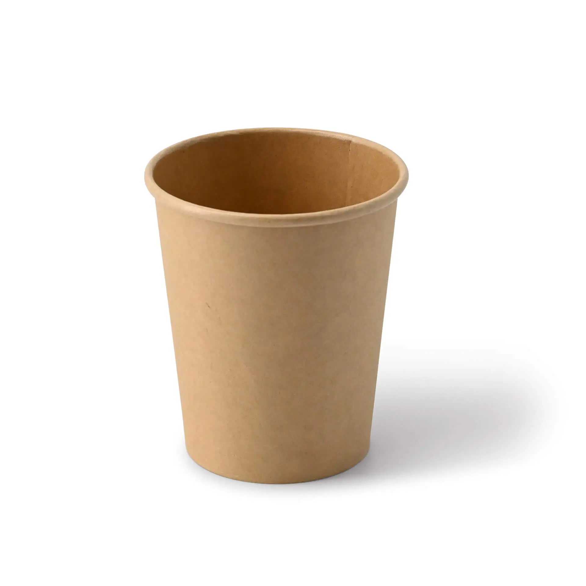 8 oz Paper cups single wall, Ø 80 mm, kraft dhd04512-pappbecher-200-ml-8-oz-80-mm-braun-1