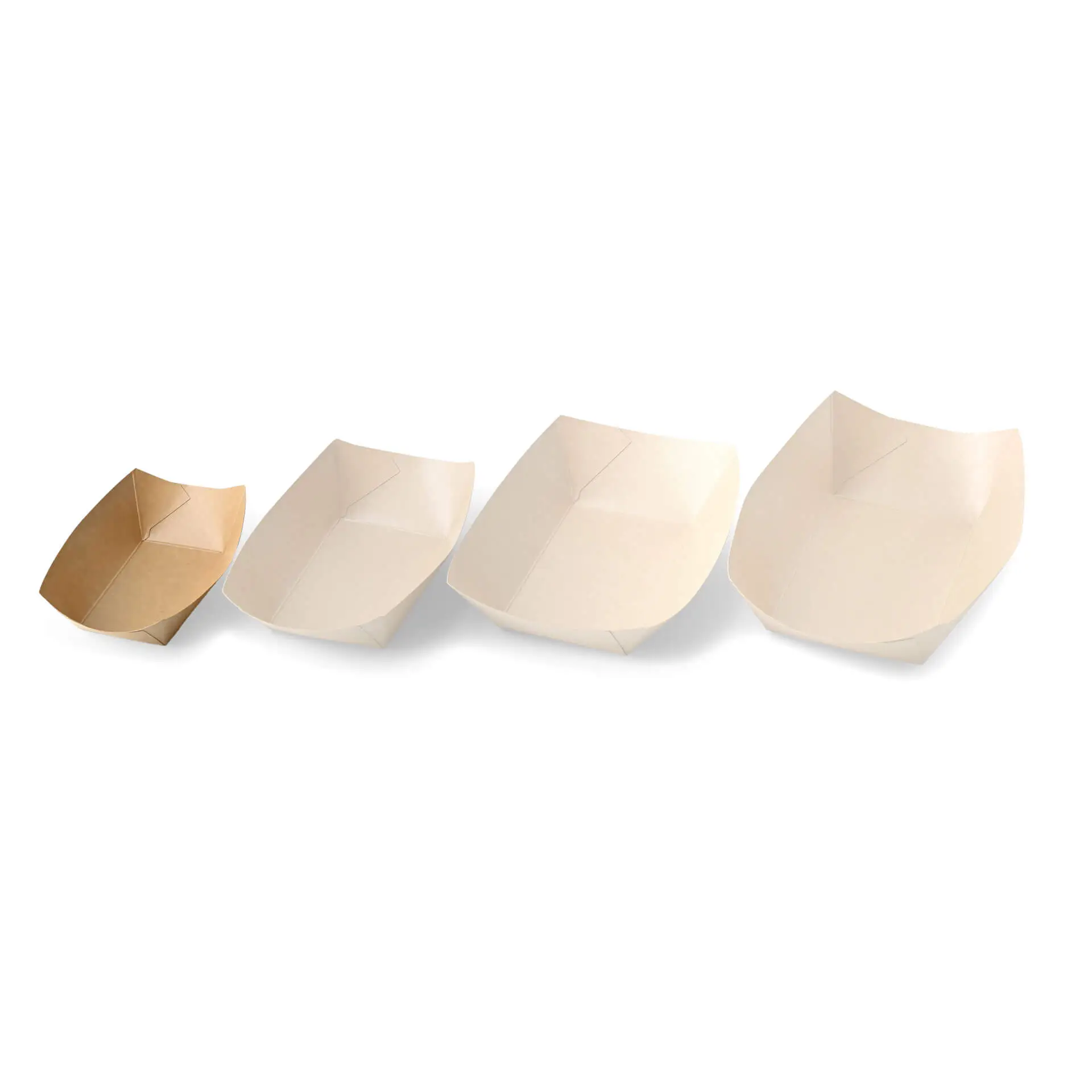 Cardboard Snack Tray (coated) 200 ml, 13 x 10 x 3 cm, brown