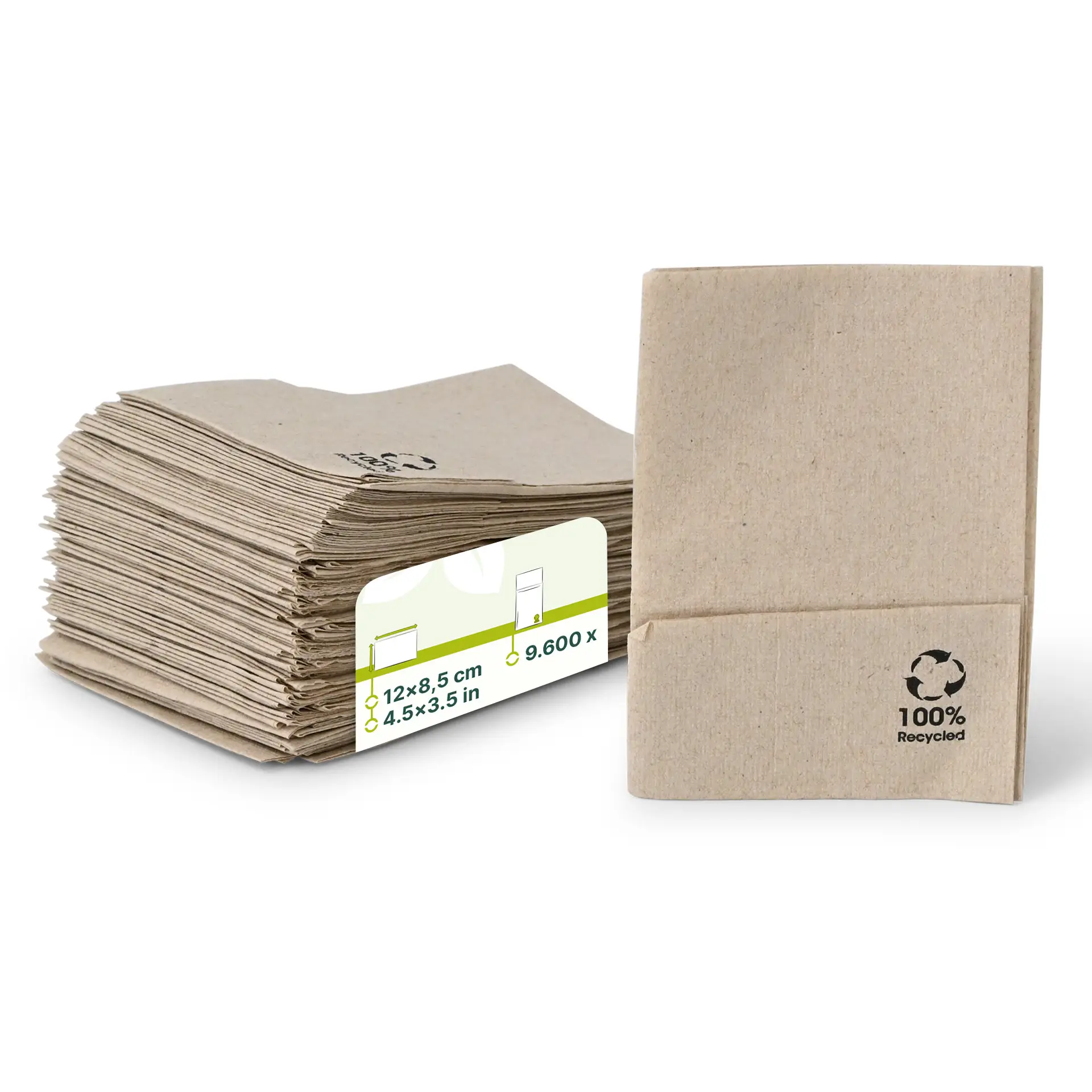 rPaper Ice Cream Napkins 12 x 8.5 cm, 1-ply, folded, unbleached rPaper Ice Cream Napkins 12 x 8.5 cm, 1-ply, folded, unbleached