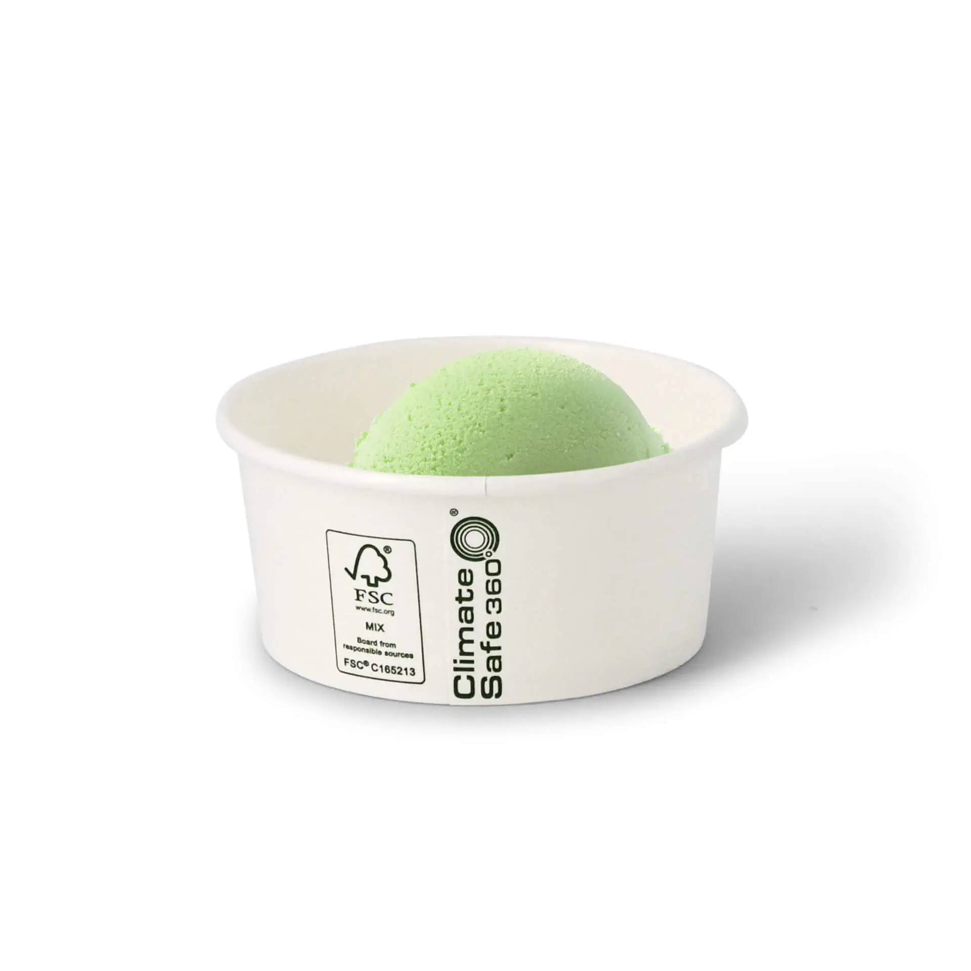 4 oz, max. 6 oz Paper Ice Cream Cups XS, Ø 92 mm, white
