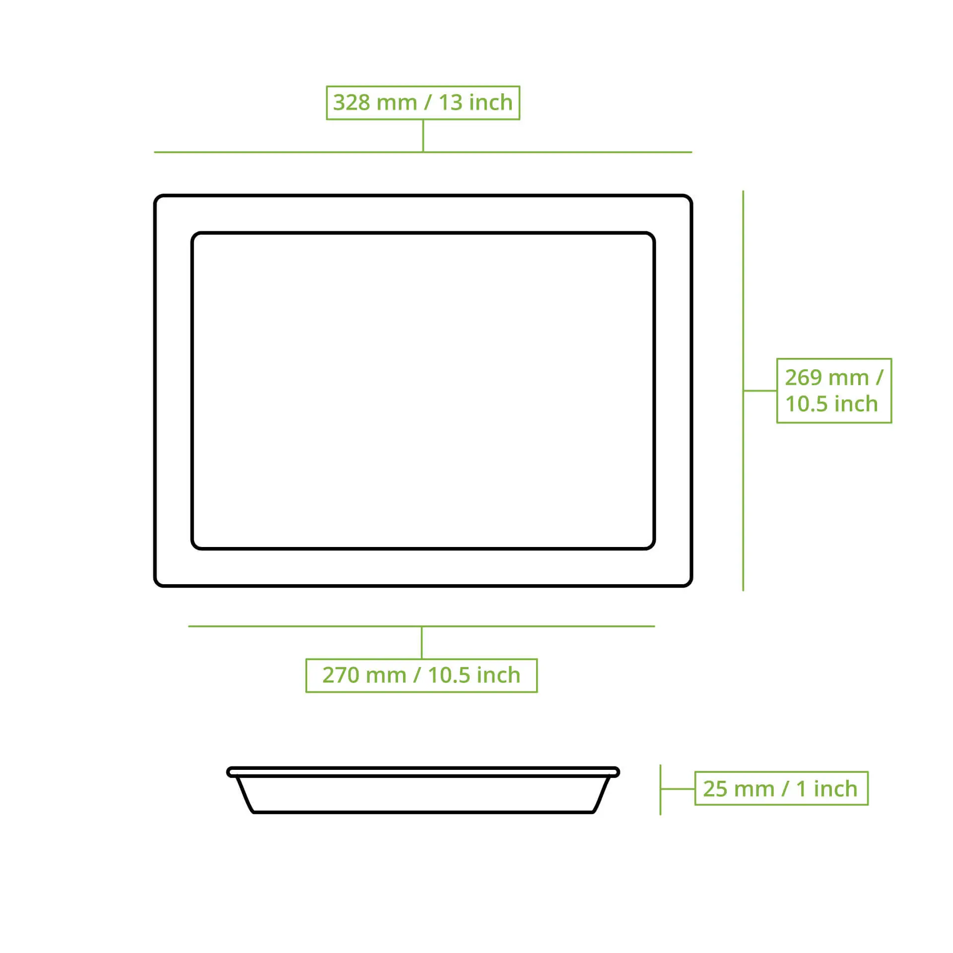Palm leaf tray "Palmware®" 32.5 x 26.5 cm, ½ Gastro-Norm Palm leaf tray "Palmware®" 32.5 x 26.5 cm, ½ Gastro-Norm