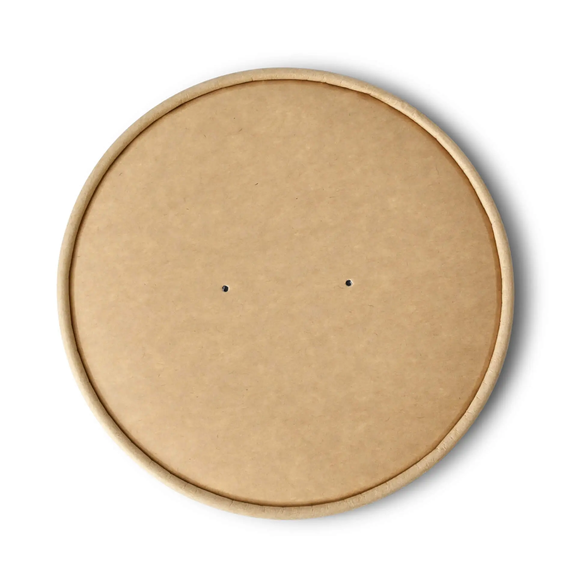 Paper cup lids membrane Ø 185 mm, brown, PLA-coated