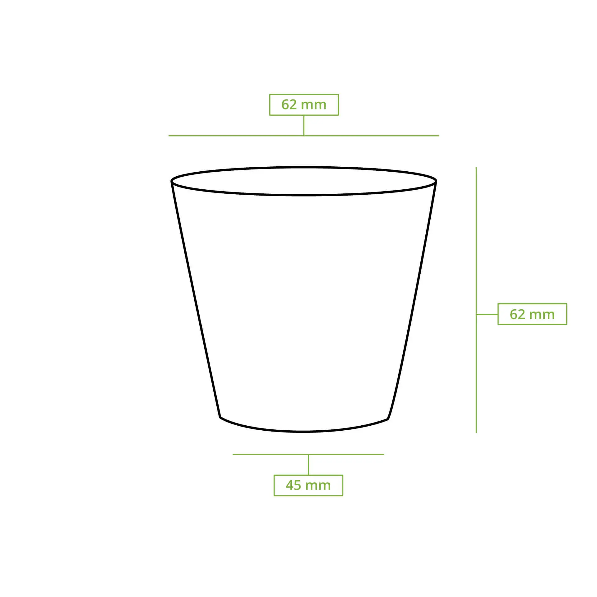 4 oz Paper cups (coated), Ø 62 mm, brown 4 oz Paper cups (coated), Ø 62 mm, brown